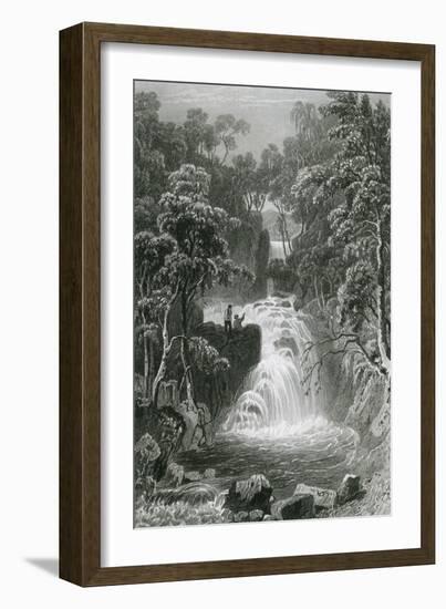 Rydal Falls, Lake District-H Gastineau-Framed Art Print