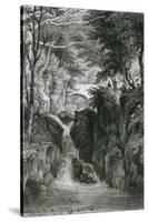 Rydal Falls, Lake District-G Pickering-Stretched Canvas