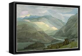 Rydal Water, 1786-Francis Towne-Framed Stretched Canvas