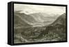 Rydal Water and Grassmere, from Rydal Park, Westmorland-George Pickering-Framed Stretched Canvas