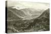 Rydal Water and Grassmere, from Rydal Park, Westmorland-George Pickering-Stretched Canvas