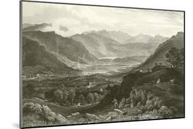 Rydal Water and Grassmere, from Rydal Park, Westmorland-George Pickering-Mounted Giclee Print