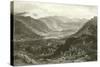 Rydal Water and Grassmere, from Rydal Park, Westmorland-George Pickering-Stretched Canvas