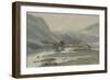 Rydal Water with the Grasmere Hills, 1786 (Pencil with Pen & Ink and W/C on Paper)-Francis Towne-Framed Giclee Print