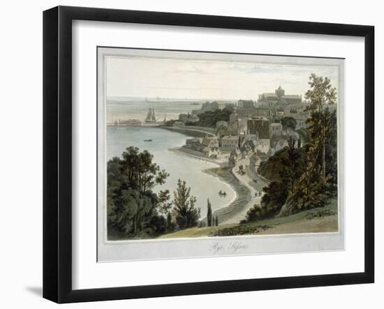 Rye, East Sussex, from 'A Voyage around Great Britain Undertaken Between the Years 1814 and 1825'-William Daniell-Framed Giclee Print