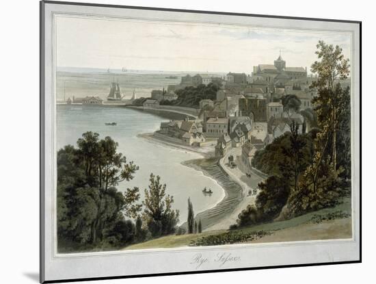 Rye, East Sussex, from 'A Voyage around Great Britain Undertaken Between the Years 1814 and 1825'-William Daniell-Mounted Giclee Print