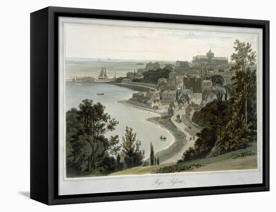 Rye, East Sussex, from 'A Voyage around Great Britain Undertaken Between the Years 1814 and 1825'-William Daniell-Framed Stretched Canvas