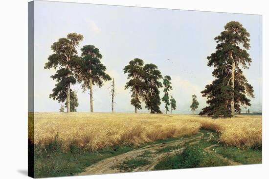 Rye Field, 1878-Ivan Shishkin-Stretched Canvas