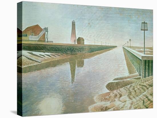 Rye Harbour, 1938-Eric Ravilious-Stretched Canvas