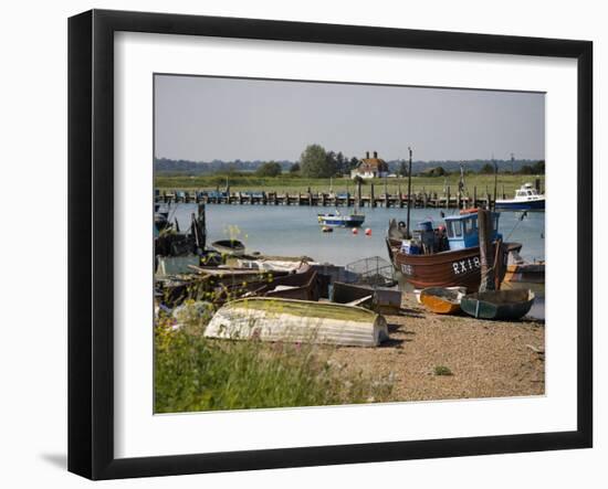 Rye Harbour, Rye, River Rother, East Sussex Coast, England, United Kingdom, Europe-White Gary-Framed Photographic Print