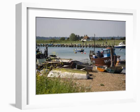 Rye Harbour, Rye, River Rother, East Sussex Coast, England, United Kingdom, Europe-White Gary-Framed Photographic Print