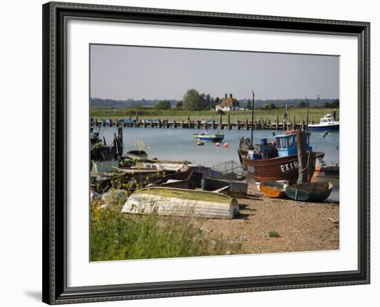 Rye Harbour, Rye, River Rother, East Sussex Coast, England, United Kingdom, Europe-White Gary-Framed Photographic Print