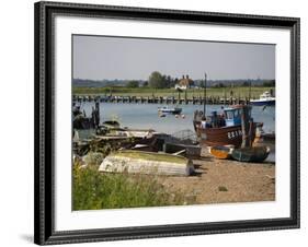 Rye Harbour, Rye, River Rother, East Sussex Coast, England, United Kingdom, Europe-White Gary-Framed Photographic Print