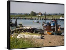 Rye Harbour, Rye, River Rother, East Sussex Coast, England, United Kingdom, Europe-White Gary-Framed Photographic Print