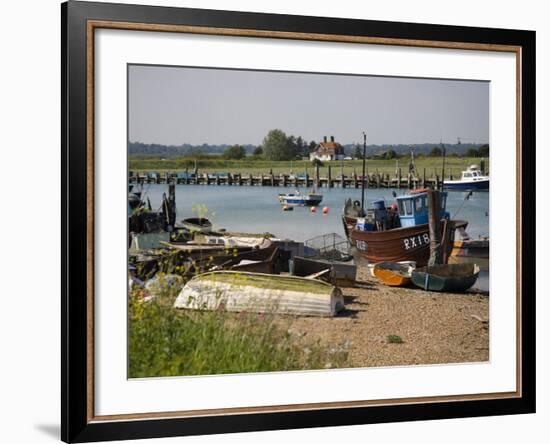 Rye Harbour, Rye, River Rother, East Sussex Coast, England, United Kingdom, Europe-White Gary-Framed Photographic Print