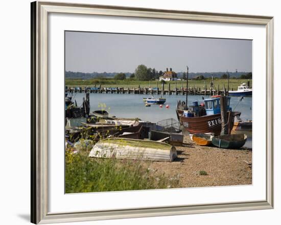 Rye Harbour, Rye, River Rother, East Sussex Coast, England, United Kingdom, Europe-White Gary-Framed Photographic Print