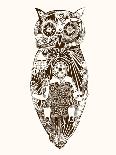 Robot Owl.-RYGER-Art Print
