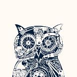 Robot Owl.-RYGER-Art Print