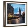 Rynek Glowny (Market Square) at dusk, Krakow, Malopolskie, Poland-Ben Pipe-Framed Photographic Print