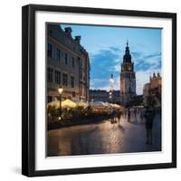 Rynek Glowny (Market Square) at dusk, Krakow, Malopolskie, Poland-Ben Pipe-Framed Photographic Print