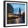 Rynek Glowny (Market Square) at dusk, Krakow, Malopolskie, Poland-Ben Pipe-Framed Photographic Print