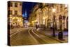 Rynok Square in Lviv at Night-bloodua-Stretched Canvas