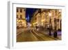 Rynok Square in Lviv at Night-bloodua-Framed Photographic Print