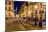 Rynok Square in Lviv at Night-bloodua-Mounted Photographic Print