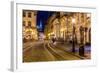 Rynok Square in Lviv at Night-bloodua-Framed Photographic Print