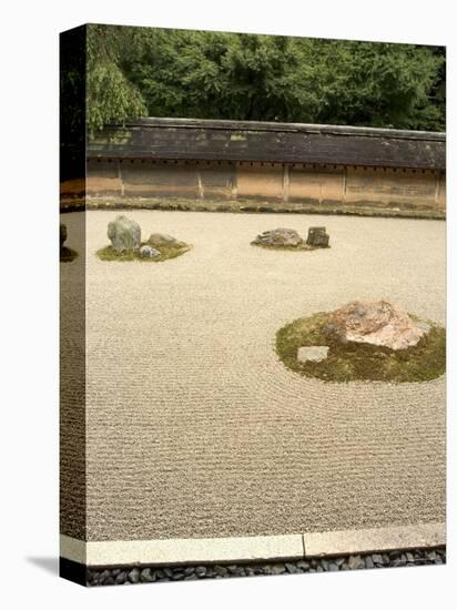 Ryoanji Temple Rock Garden, Ryoan-Ji, Unesco World Heritage Site, Kyoto City, Honshu, Japan-Christian Kober-Stretched Canvas