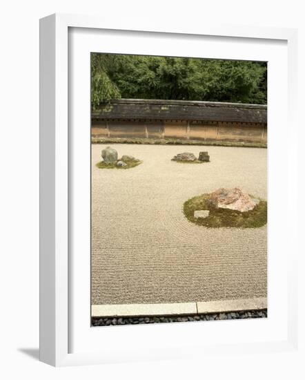Ryoanji Temple Rock Garden, Ryoan-Ji, Unesco World Heritage Site, Kyoto City, Honshu, Japan-Christian Kober-Framed Photographic Print