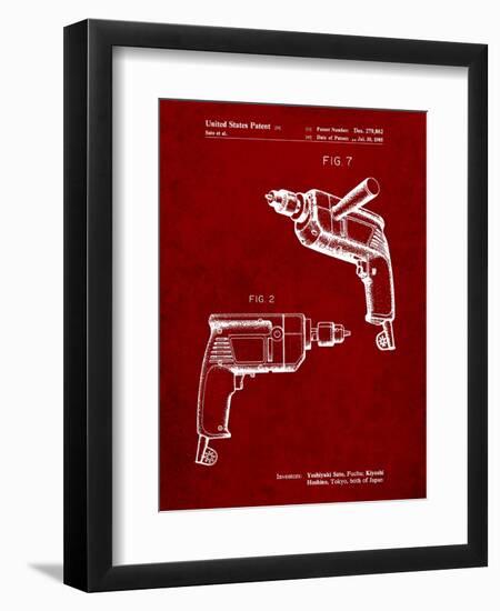 Ryobi Electric Drill Patent-Cole Borders-Framed Art Print