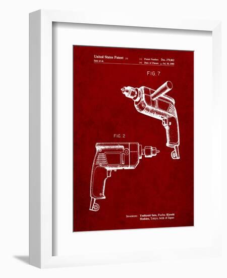 Ryobi Electric Drill Patent-Cole Borders-Framed Art Print