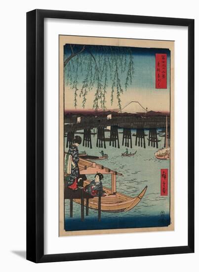 Ryogoku-Ando Hiroshige-Framed Art Print