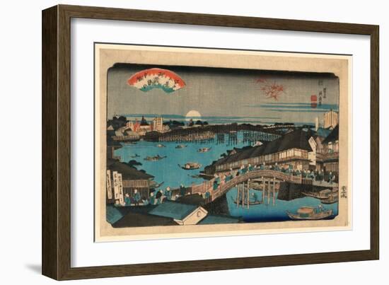 Ryogokubashi No Sekisho-Keisai Eisen-Framed Giclee Print