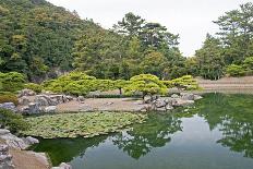 Japanese Garden in Himeji - Japan-Ryszard Stelmachowicz-Framed Stretched Canvas