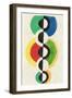 Rythme, C.1932 (Gouache, W/C & Brush & Ink on Japon Nacré Paper)-Robert Delaunay-Framed Giclee Print