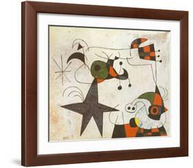 Rythme Passage du Serpent-Joan Miro-Framed Art Print