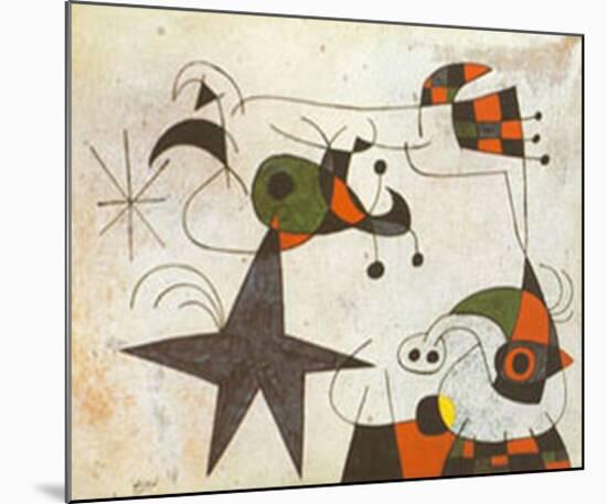 Rythme Passage du Serpent-Joan Miro-Mounted Art Print