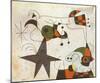 Rythme Passage du Serpent-Joan Miro-Mounted Art Print