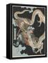 Ryu Ho Killing a White Snake, 1800-1850-Toyota Hokkei-Framed Stretched Canvas