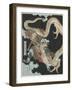 Ryu Ho Killing a White Snake, 1800-1850-Toyota Hokkei-Framed Giclee Print