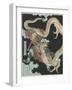 Ryu Ho Killing a White Snake, 1800-1850-Toyota Hokkei-Framed Giclee Print