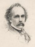 Nathaniel Hawthorne (Originally Hathorne) American Writer at the Age of 58-S.a. Scholl-Framed Stretched Canvas