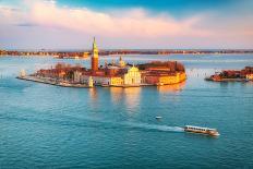 Aerial View at San Giorgio Maggiore Island, Venice, Italy-S Borisov-Photographic Print