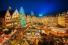 Traditional Christmas Market in the Historic Center of Frankfurt, Germany-S Borisov-Photographic Print