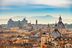 Saint Peter's Square in Vatican and Aerial View of Rome-S Borisov-Photographic Print