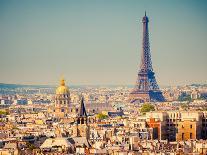 View on Eiffel Tower at Sunset, Paris, France-S Borisov-Photographic Print