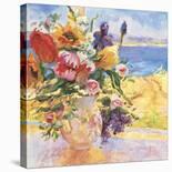 Seaside Blooms II-S^ Burkett Kaiser-Stretched Canvas