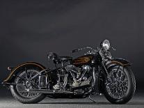 1937 Harley Davidson ELS Knucklehead-S^ Clay-Photographic Print